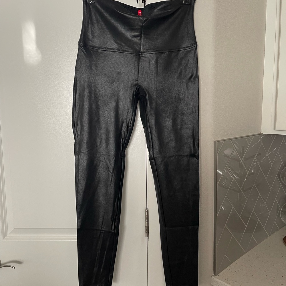 SPANX Faux Leather Leggings